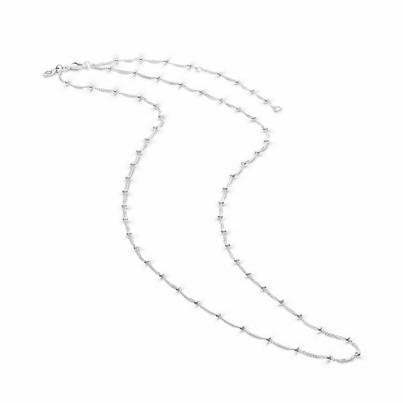 Pandora Silver Beaded Necklace Chain Silver Egypt XL1405978